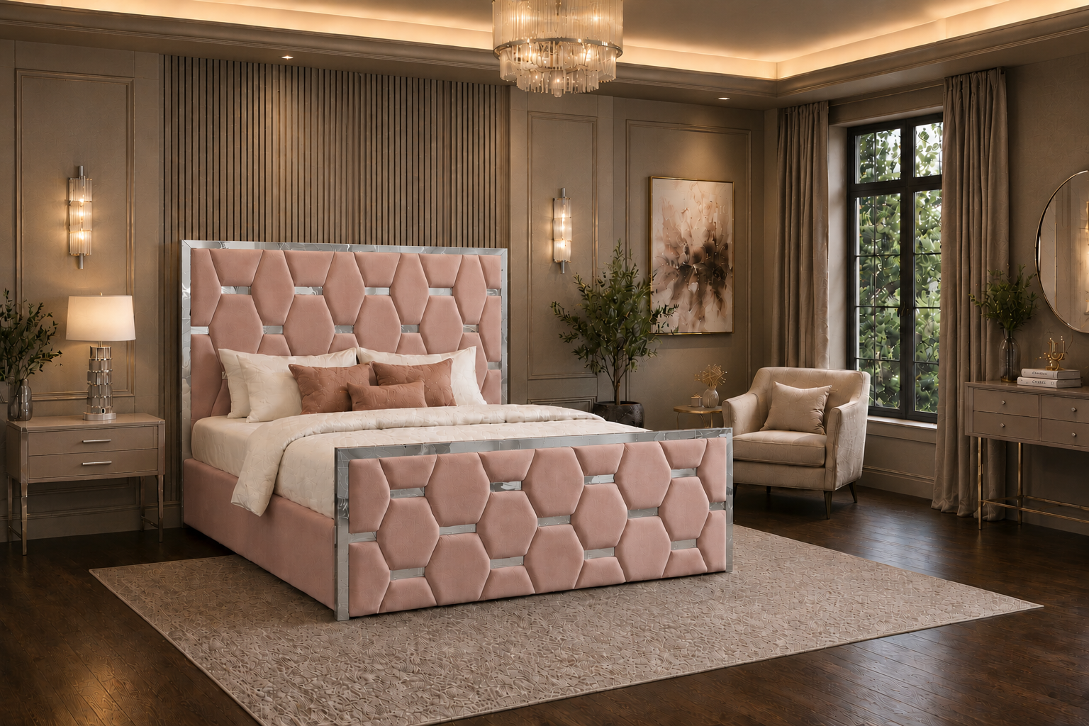 Valenza Bedframe Plush Velvet
