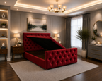 Monaco Ottoman Bed Chenille Fabric