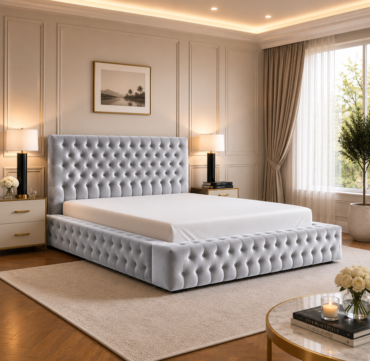 Ambassador Bedframe Plush Velvet