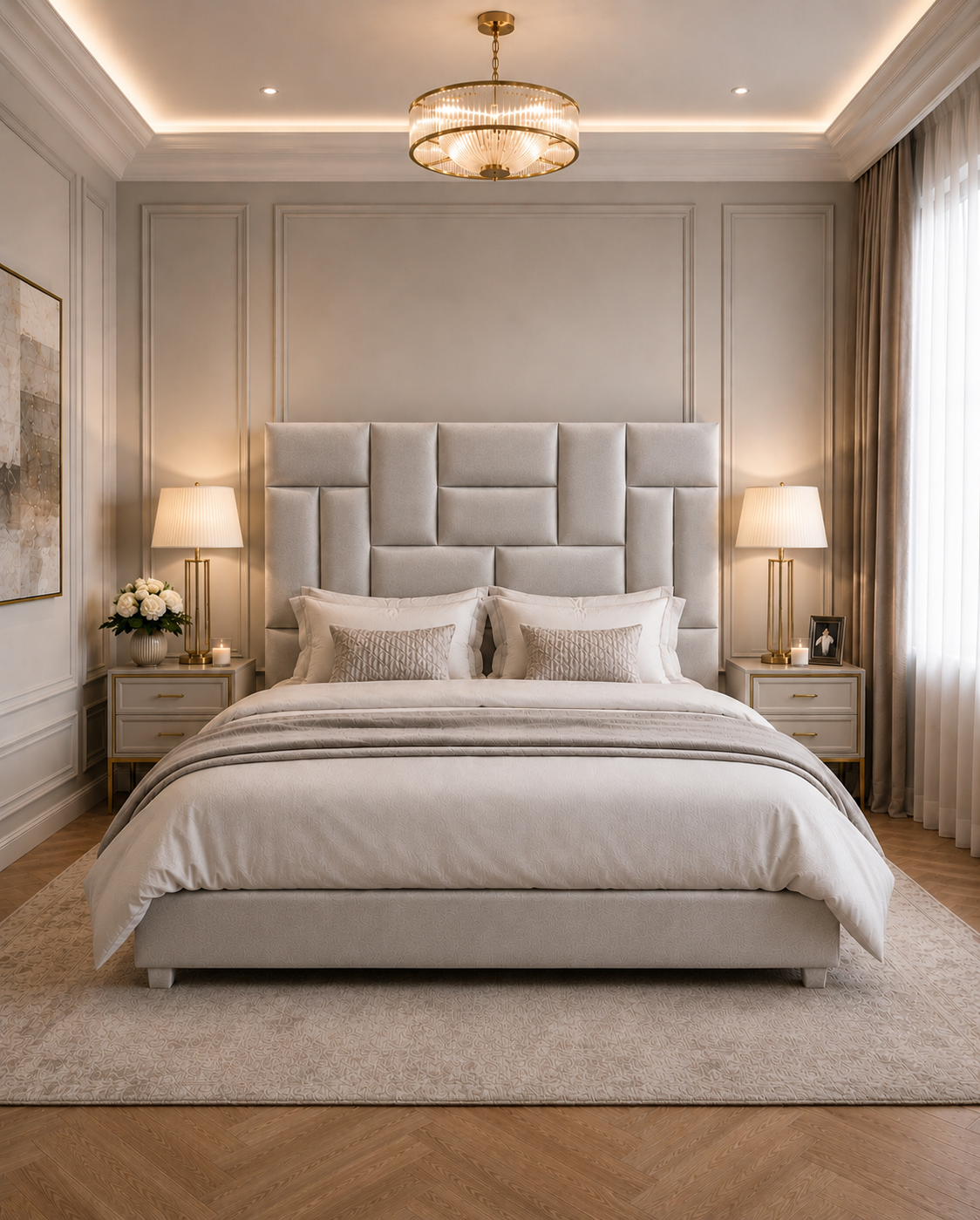 Luxury Pixel Plush Velvet Headboard only