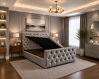 Monaco Ottoman Bed Chenille Fabric
