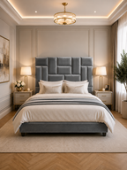 Luxury Pixel Plush Velvet Headboard only