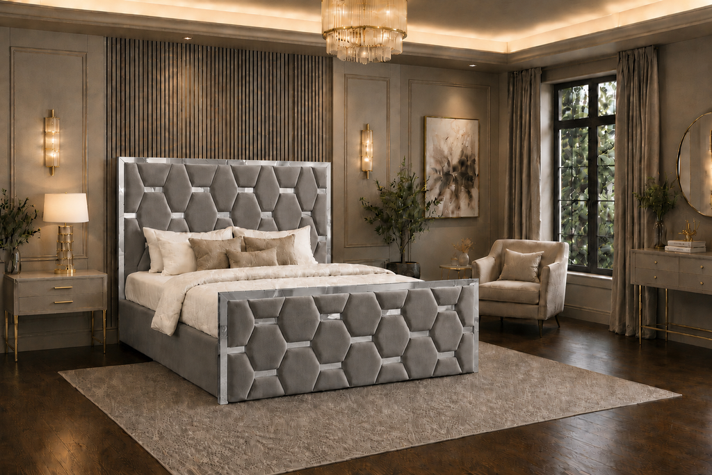 Valenza Bedframe Plush Velvet