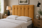 Upholstered Vertical Panel Headboard – Padded Contemporary Bedroom Headboard